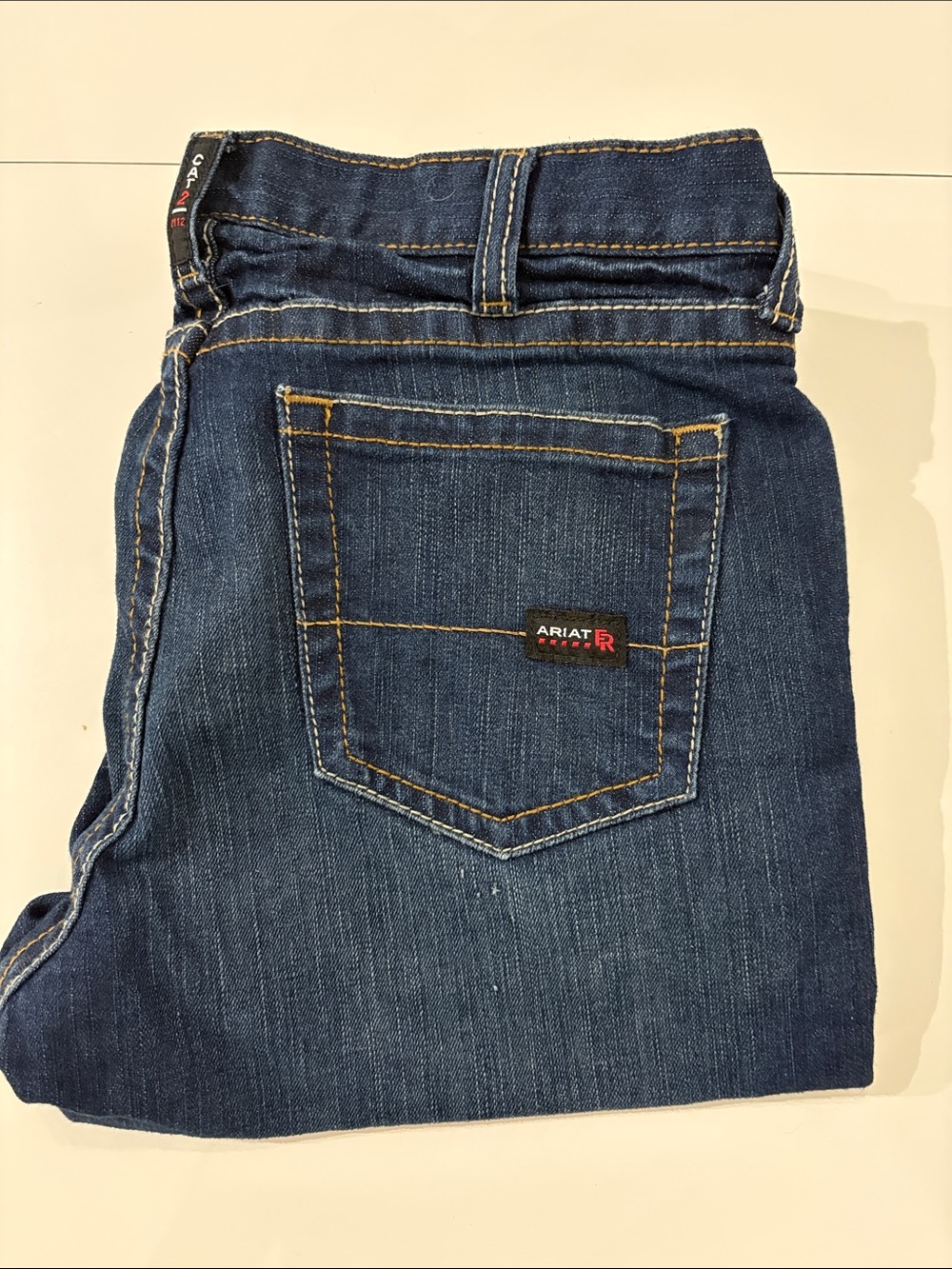 Ariat FR Dark Blue Slim Straight Leg Jeans